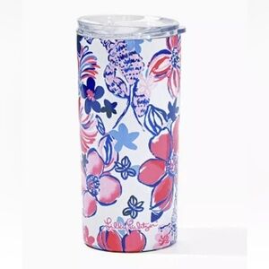 NEW Lilly Pulitzer Slim Tumbler Party Like a Lobstar 16.57 oz